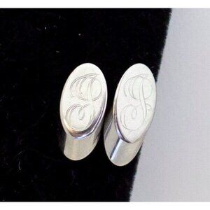 Vintage Edwardian Letter "J" Stud Earrings - J1